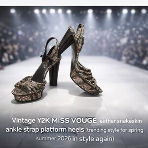 Y2K Angel in Vegas Strappy Heels